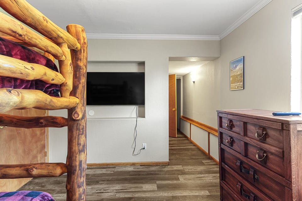 1st Floor- Fourth Bedroom with Flat Screen TV