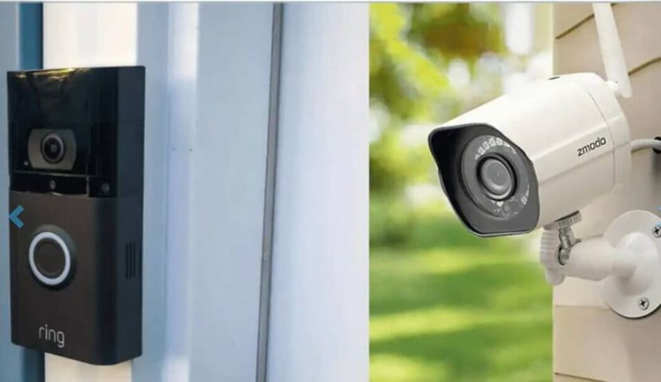 Security features, including a Ring doorbell camera and an outdoor surveillance camera for added peace of mind during your stay.