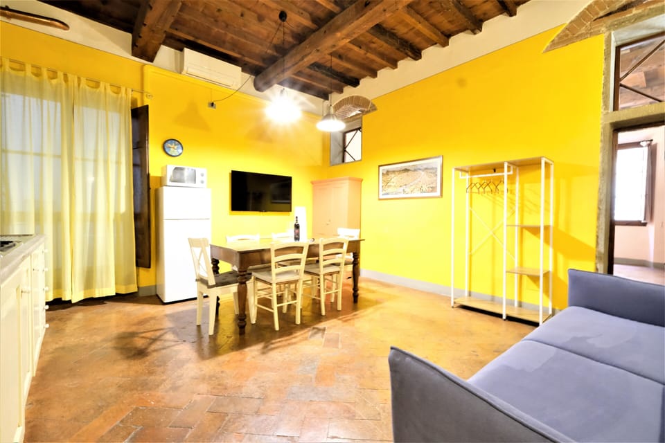 Classic Apartment | Living area | 90-inch Smart TV with digital channels