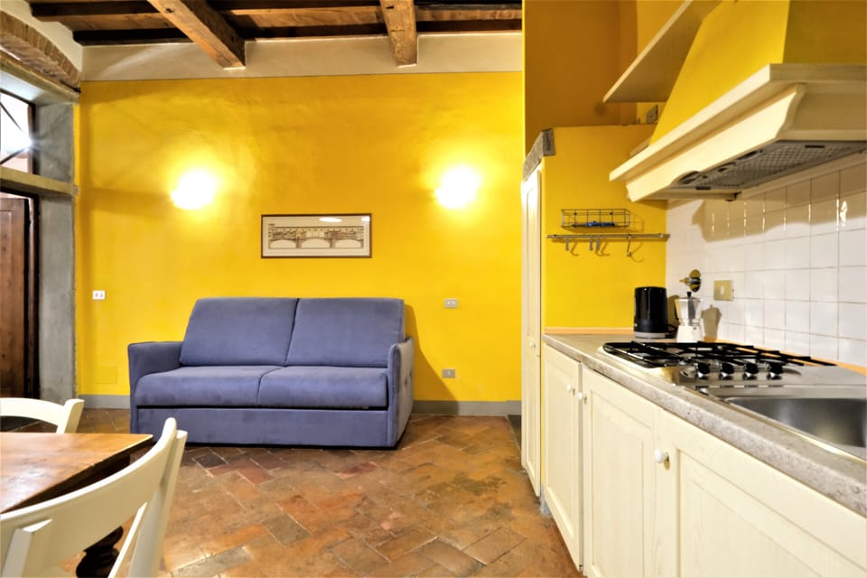 Classic Apartment | Living area | 90-inch Smart TV with digital channels