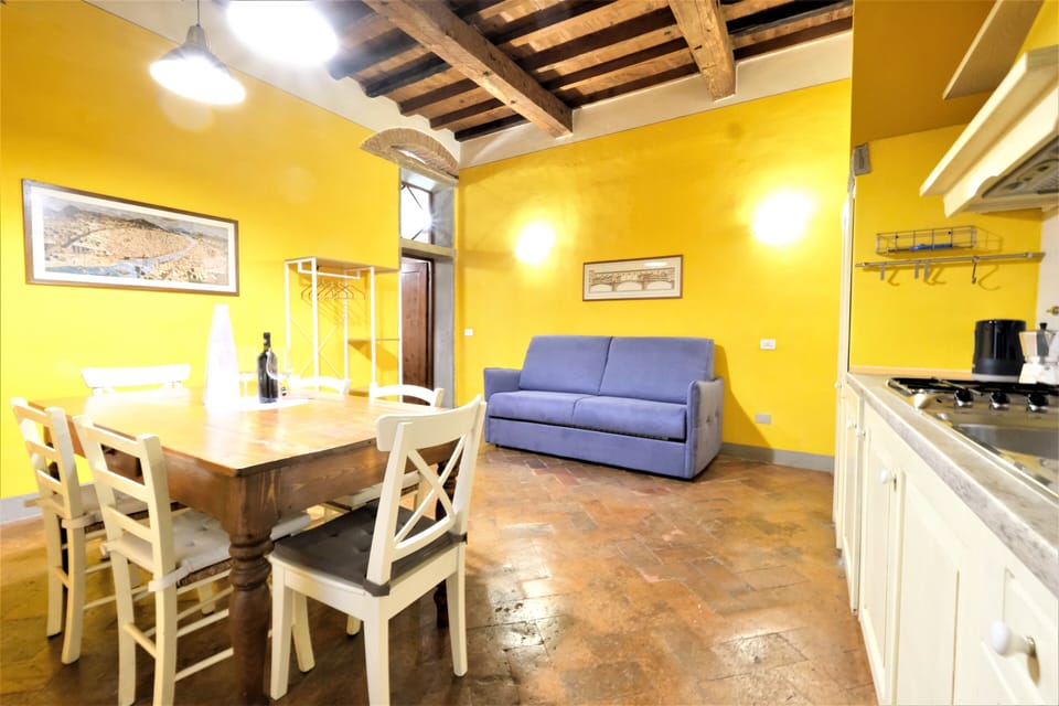 Classic Apartment | Living area | 90-inch Smart TV with digital channels