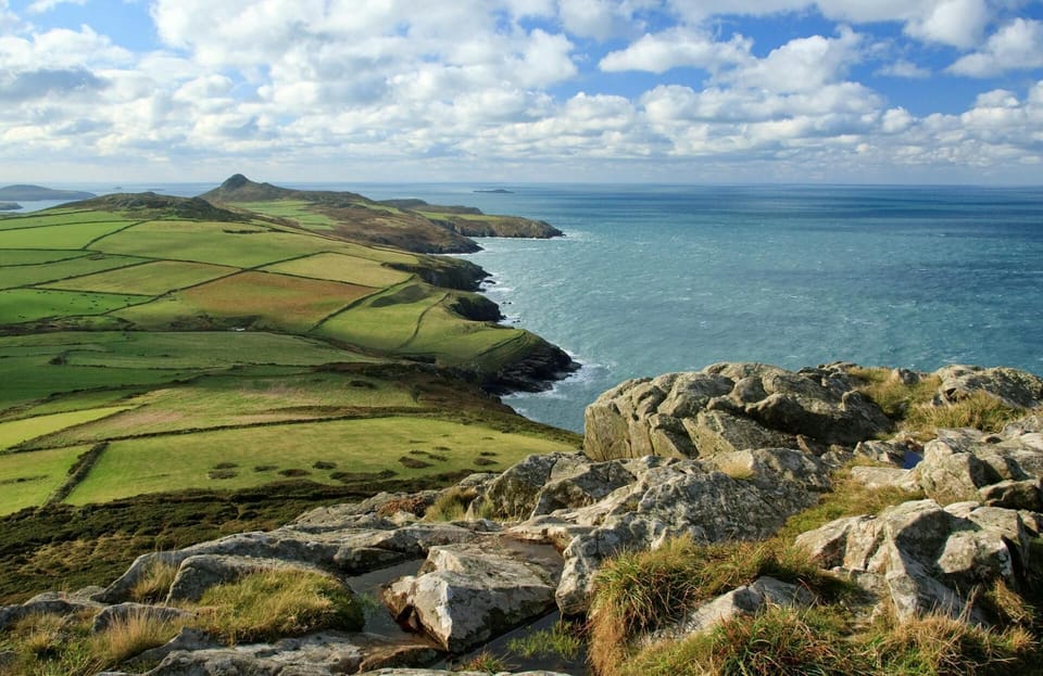 View over St Davids Peninsula to St Davids Head