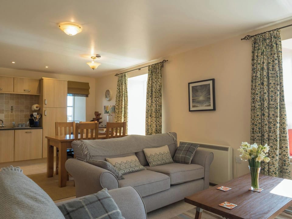 Open plan living dining kitchen in St Brides View