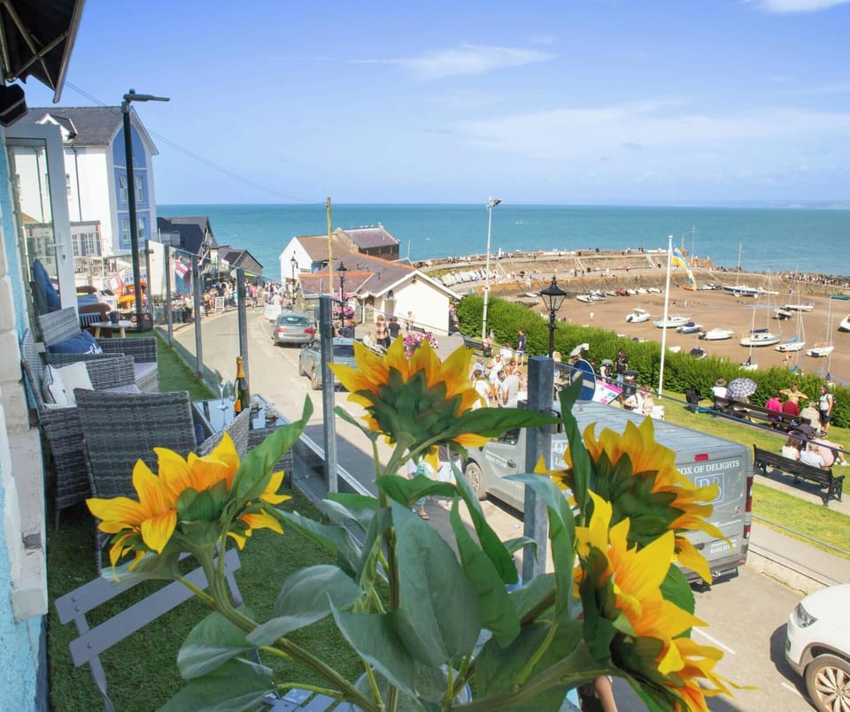 Views from the balcony towards the harbour