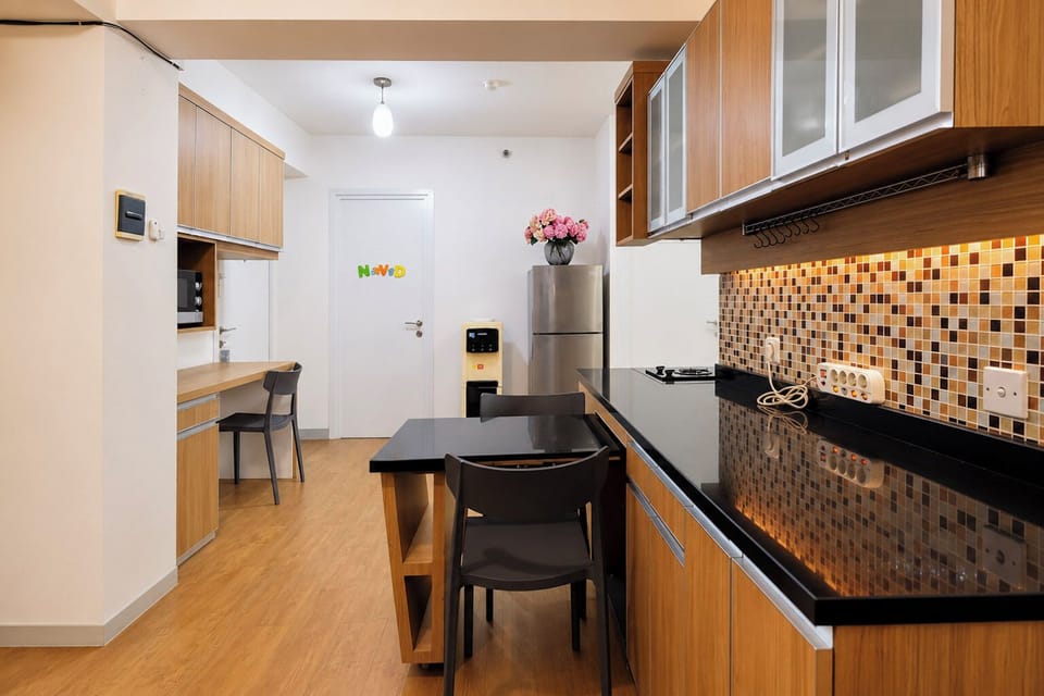 Apartment | Private kitchen | Fridge, microwave, stovetop, rice cooker