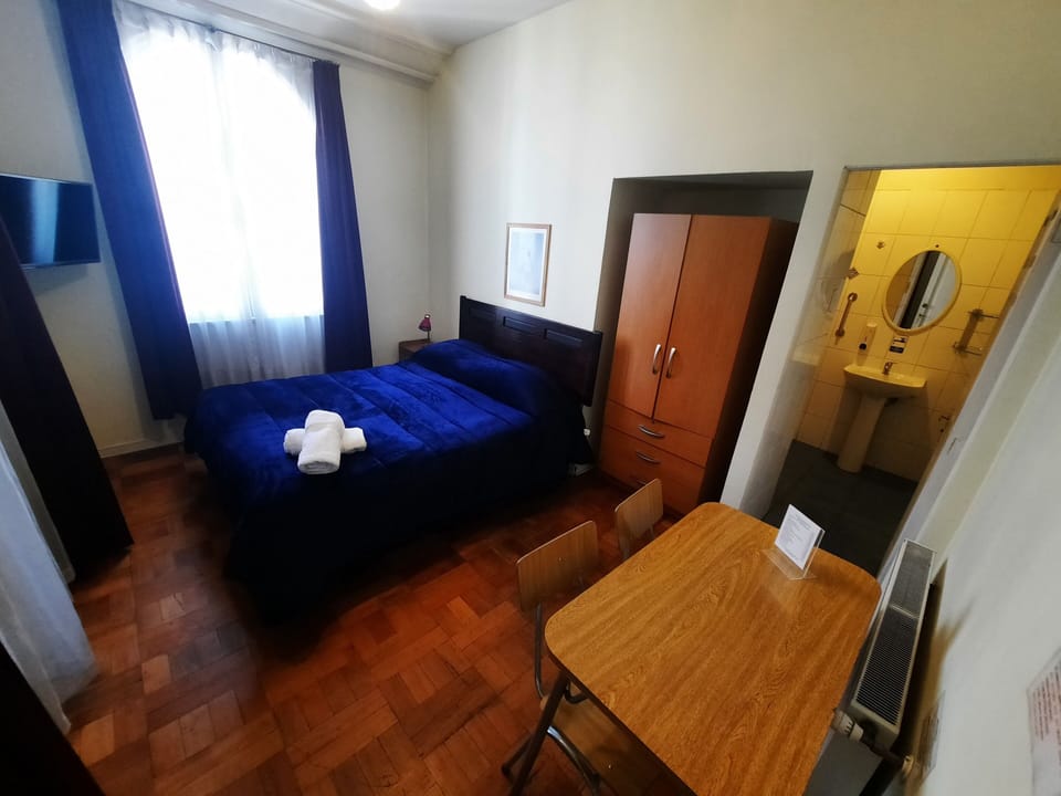 Comfort Double Room Single Use | Premium bedding, desk, laptop workspace, soundproofing