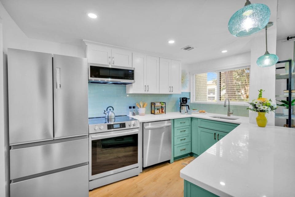 Everything necessary to cook and serve basic meals