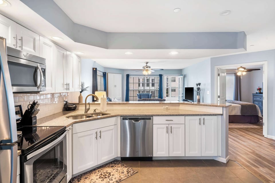 Condo, Multiple Beds, Fireplace, Garden View (Brookside Haven) | Private kitchen | Coffee/tea maker
