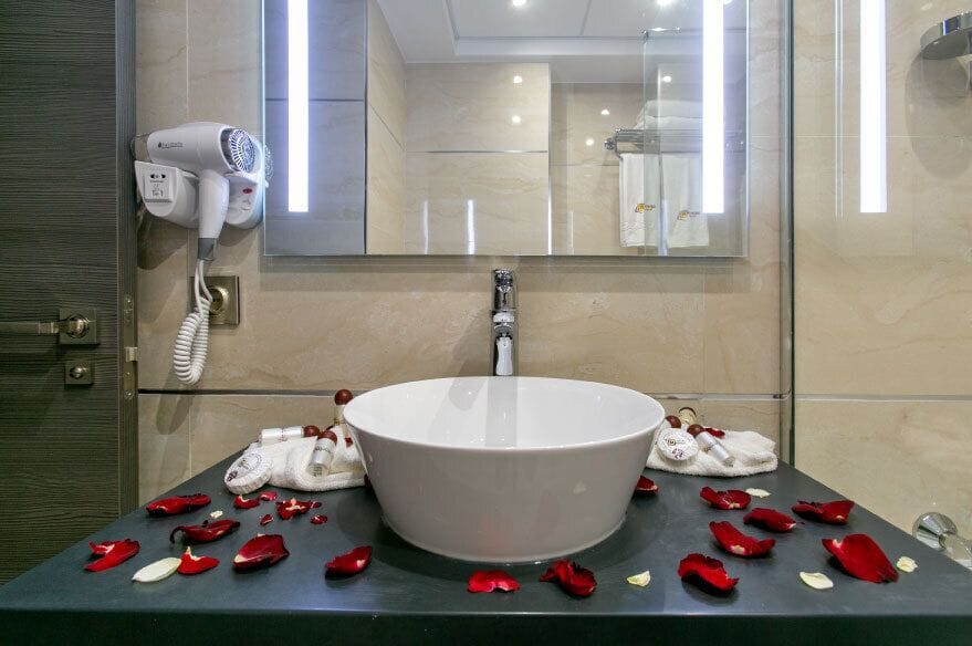 Deluxe Room, Private Bathroom | Bathroom | Shower, free toiletries, hair dryer, towels