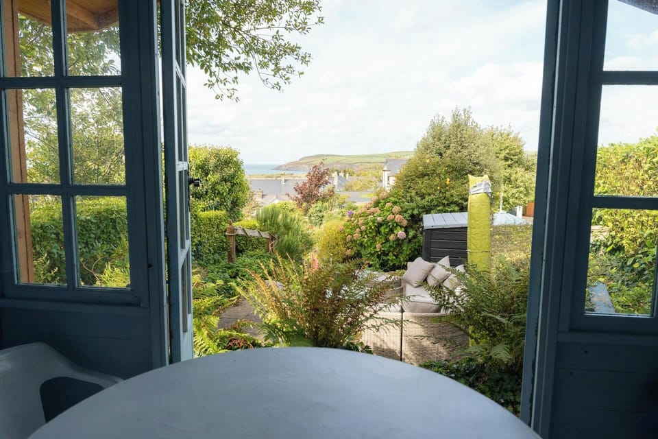 Summerhouse with distant sea views