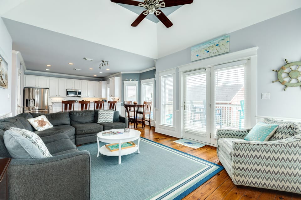 Open living area makes spending time together a breeze