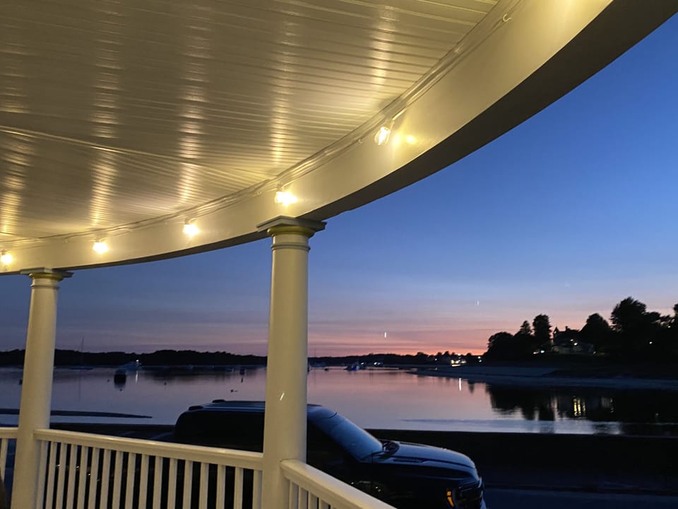 Gorgeous sunsets--end your day w/an incredible view, night cap or some ice cream