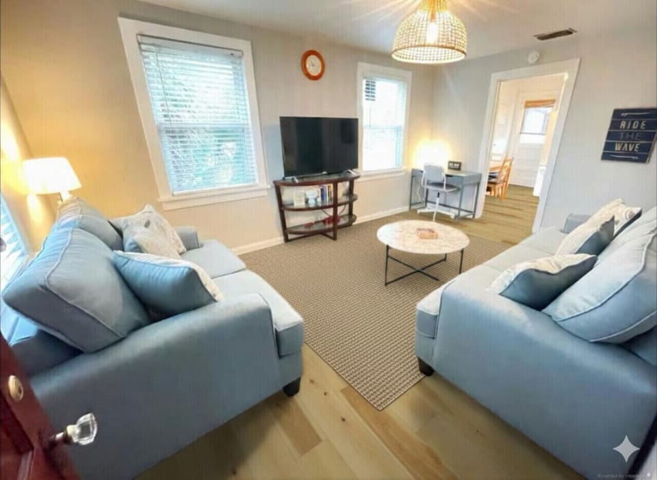 Front door entrance into the living room.