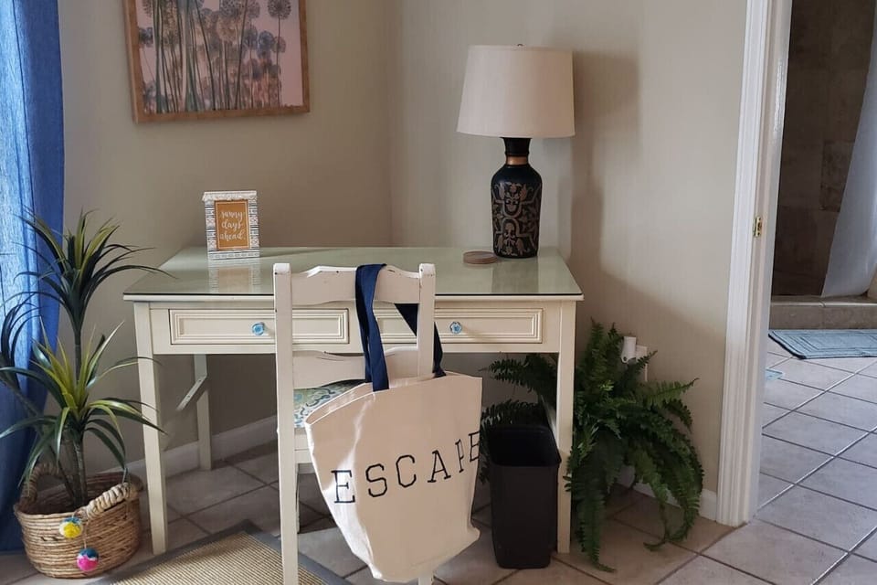 Another spot to get some work done if you or your partner needs some extra space.
