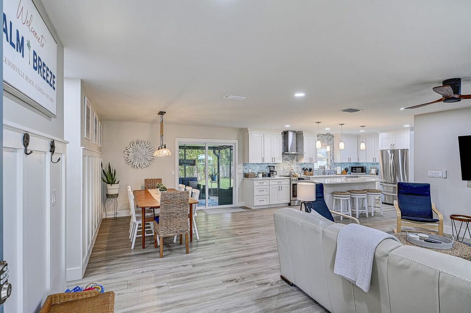 Gather, dine, and unwind in this bright open-concept space