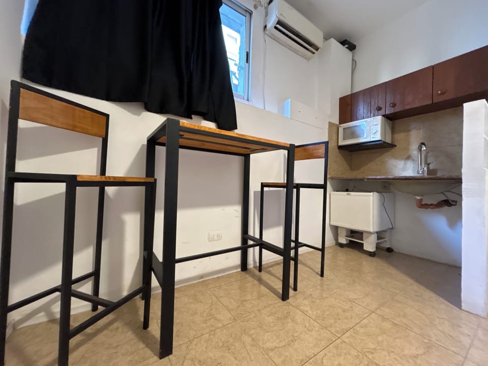 Standard Apartment, 1 Double Bed | Private kitchen | Full-size fridge, microwave, cookware/dishes/utensils