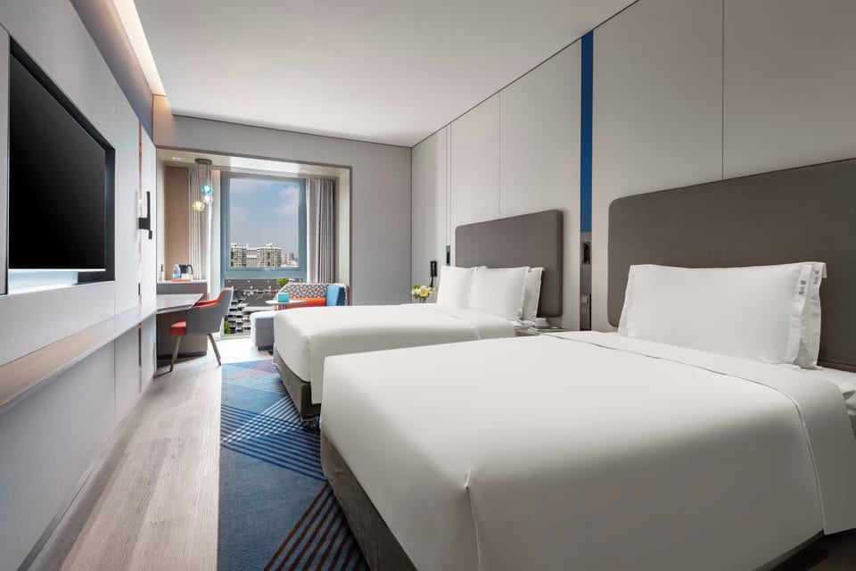 Standard Room, Multiple Beds | Premium bedding, down comforters, desk, laptop workspace