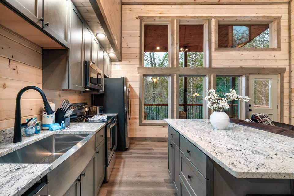 Kitchen with new appliances