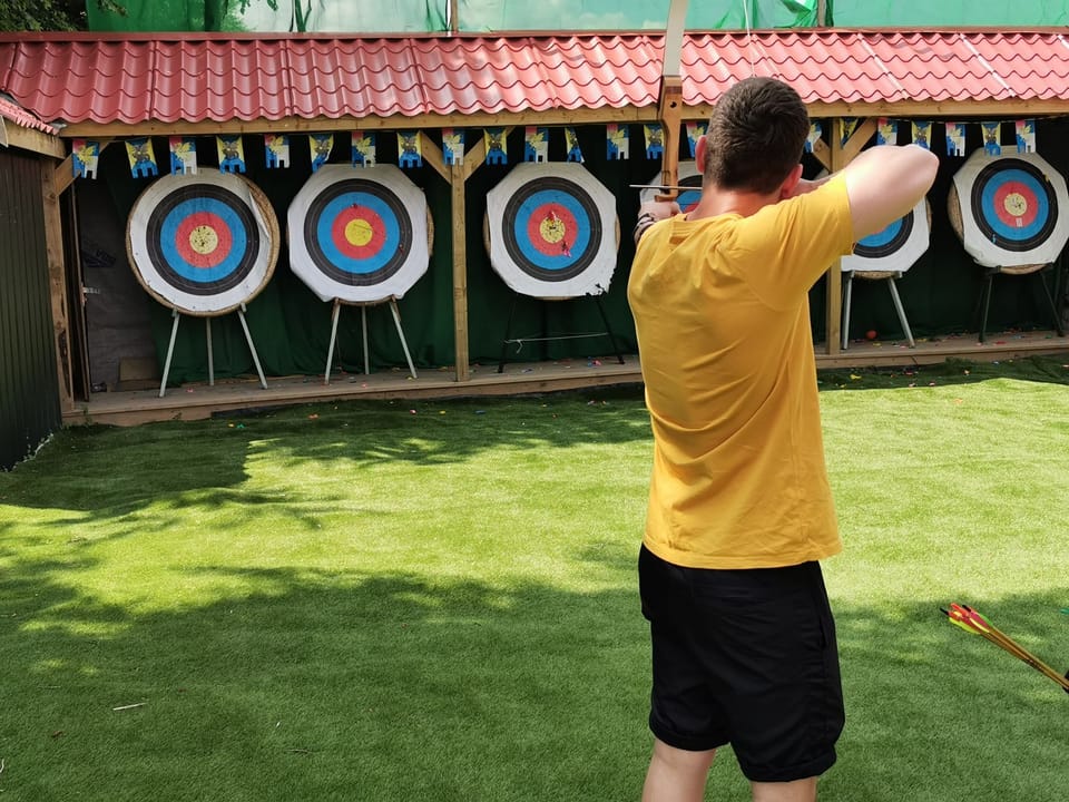 Target sports available on site Archery, Axe throwing and Air Rifle shooting