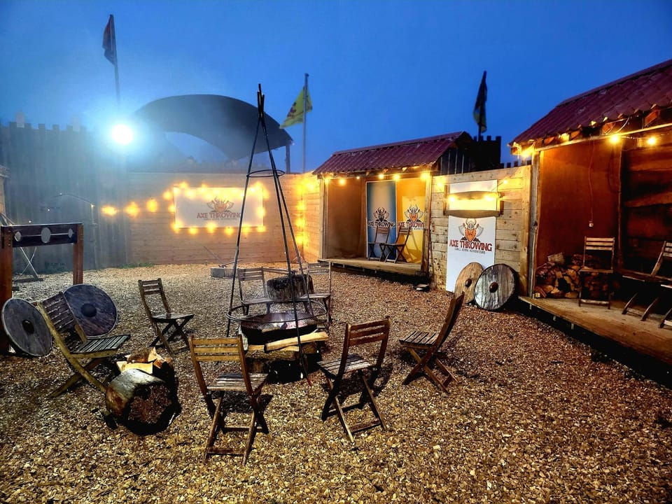 Why not try axe throwing at our onsite Arena?