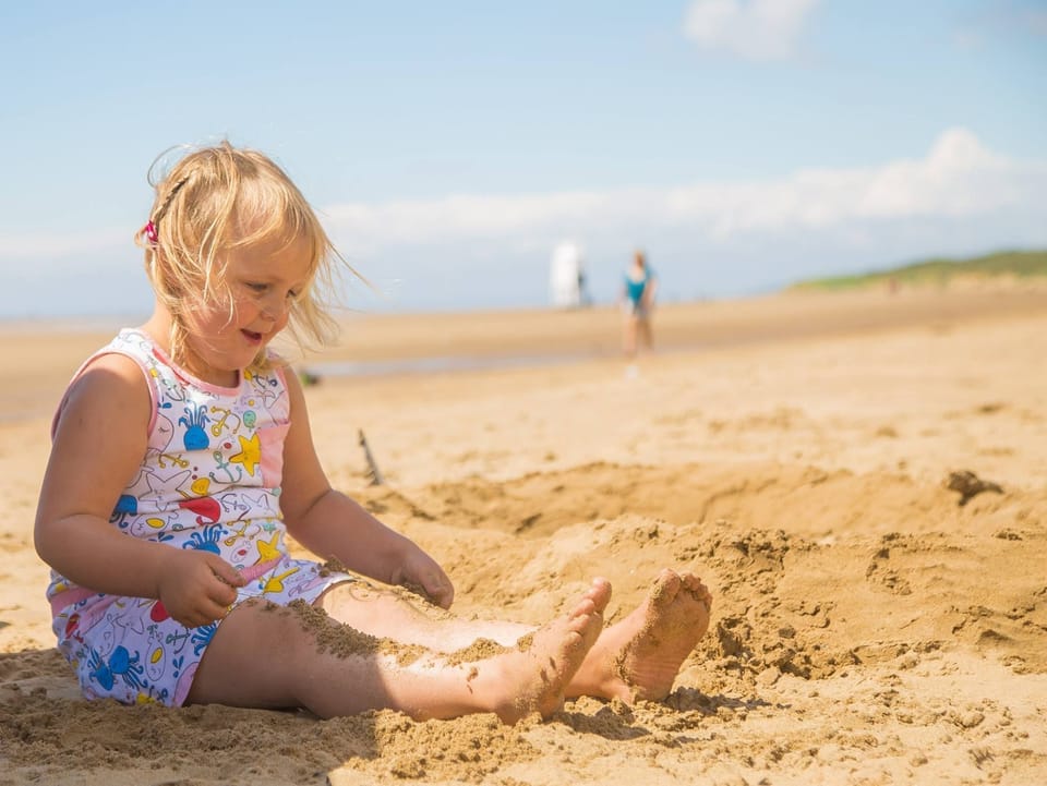 Sandy beach close by at Burnham on Sea