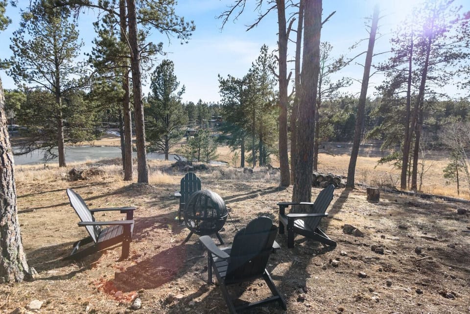 Gather around the firepit for cozy evenings under the stars