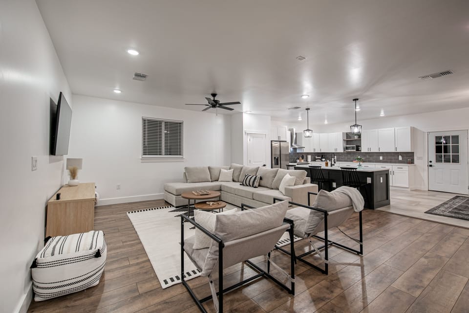 The Kinder Haus offers families and groups of friends plenty of space
