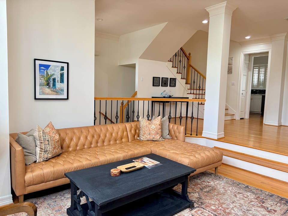 Welcome to our cozy living room! Perfect for unwinding.