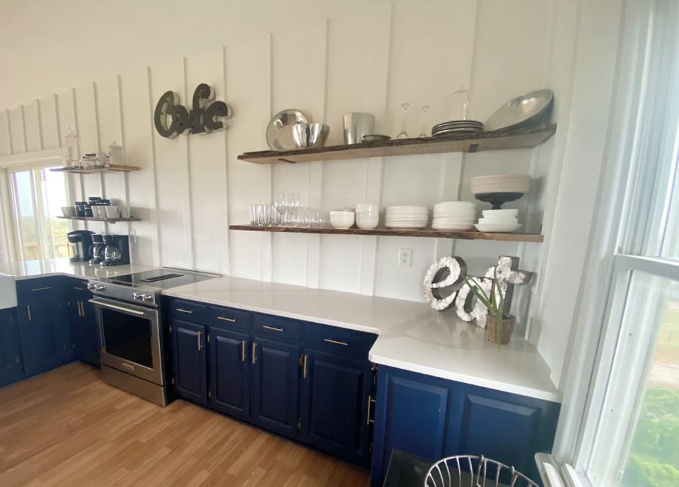 Large open kitchen allows space for the whole family to cook