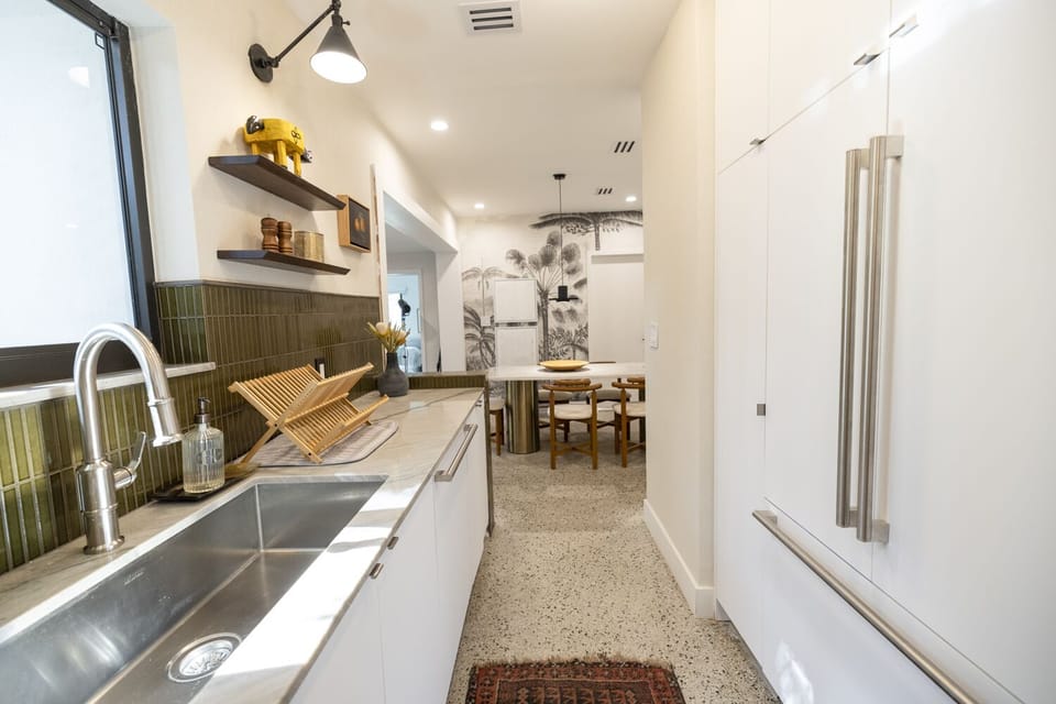 Thoughtfully designed kitchen, fully stocked with everything you need to cook