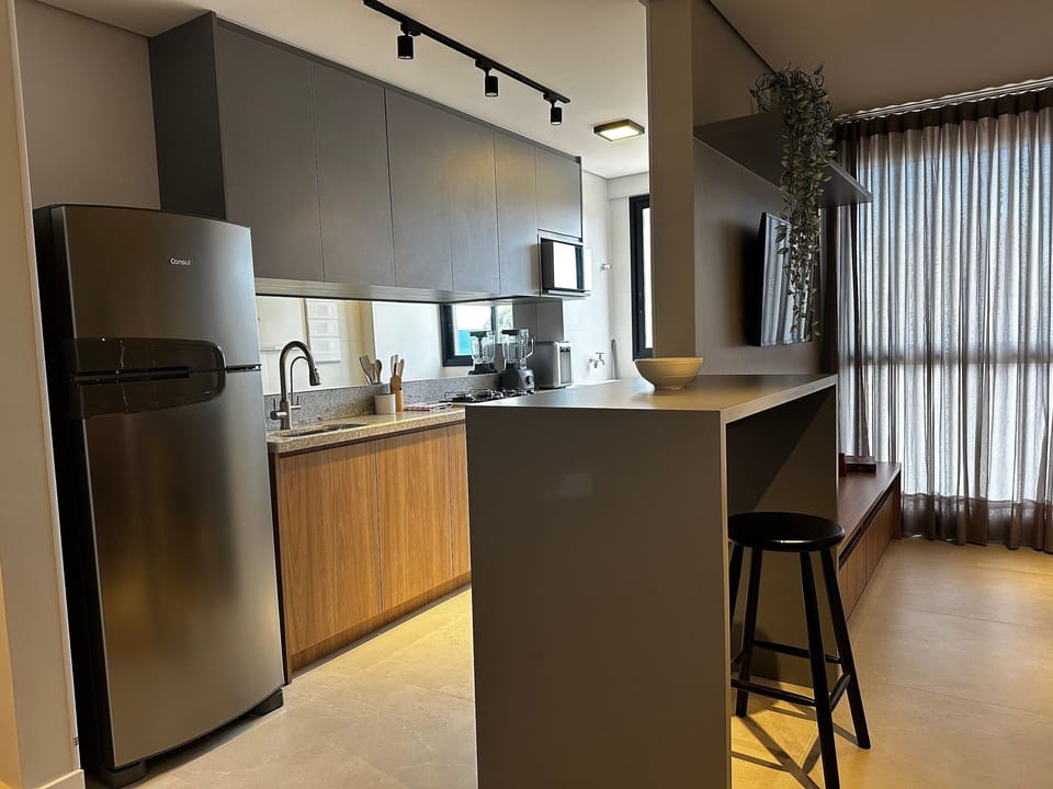 Apartment | Private kitchen | Full-size fridge, microwave, espresso maker, electric kettle