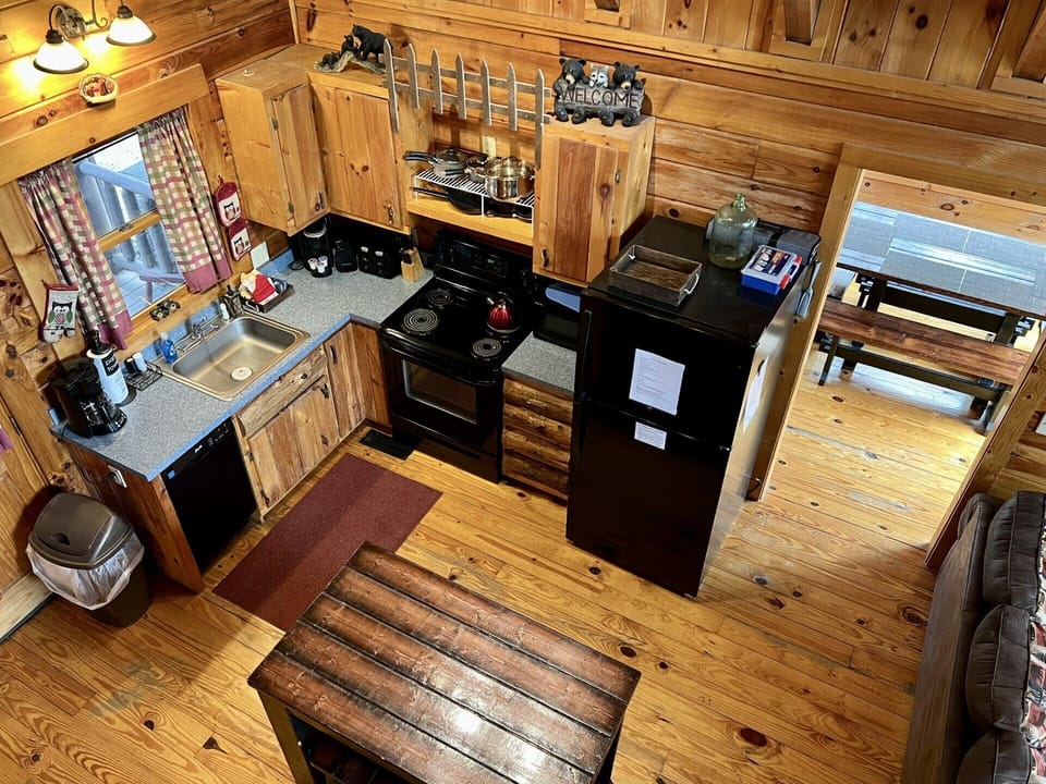 Loft view of the kitchen