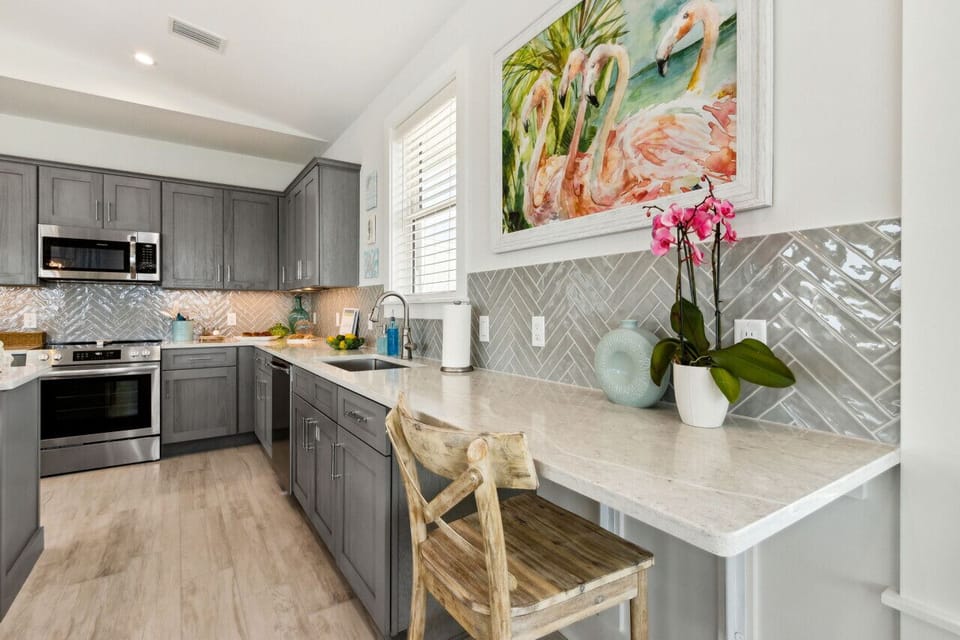 Fully stocked kitchen