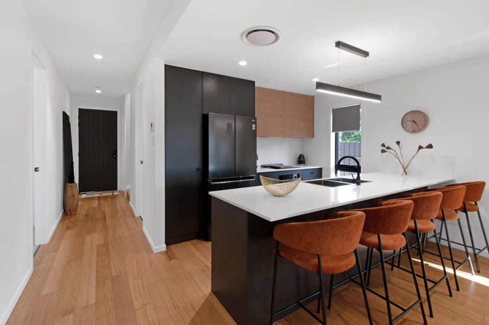 Kitchen + Coffee Machine + Breakfast Bar