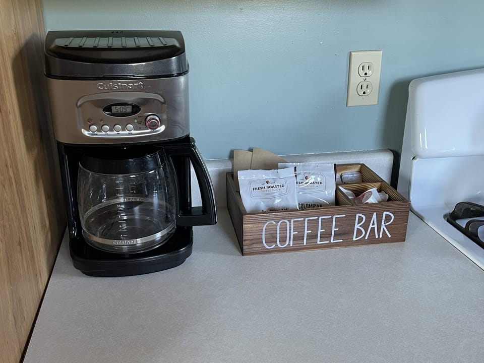 Gourmet coffee provided for each day of your stay