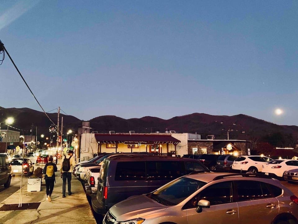 3 Block walk: (Black Mountain Village)
