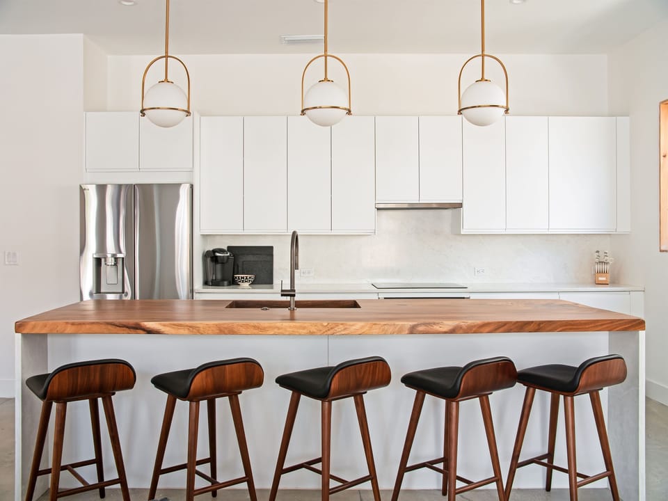 A chef's dream island - perfect for prepping meals or gathering with friends