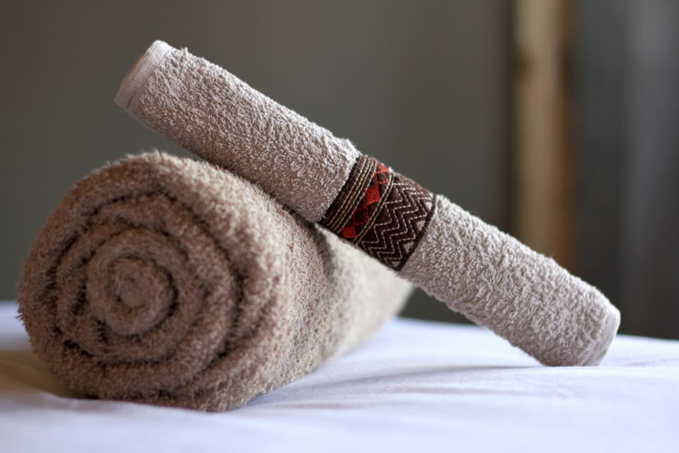Towels, toilet paper
