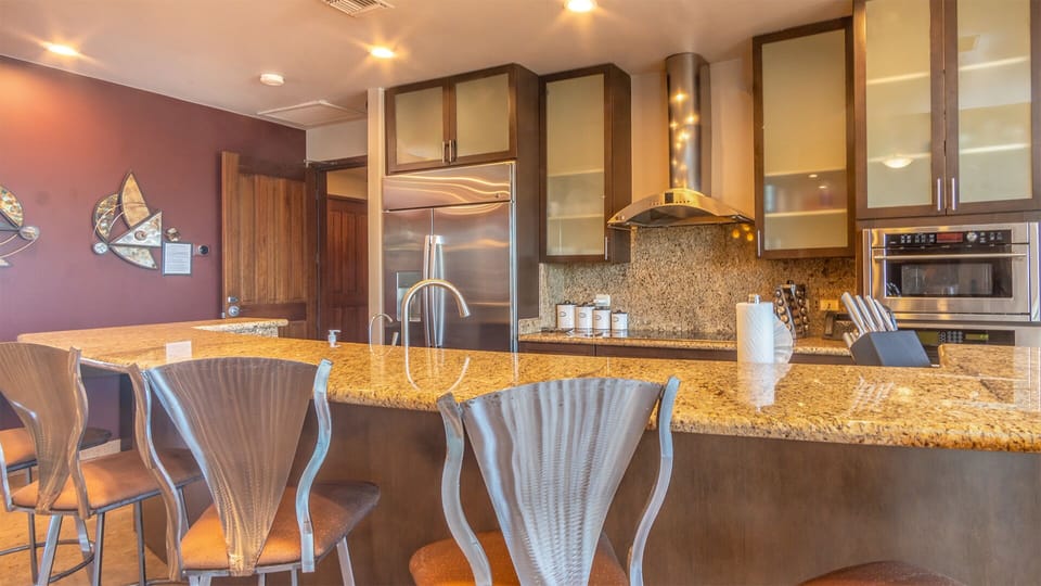 enjoy get togethers at the kitchen counter