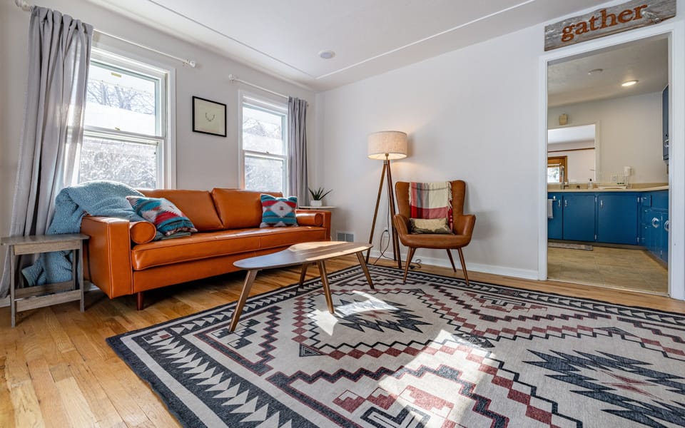 Large living room area for relaxing after a day of adventure