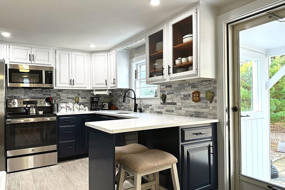 All 3 bedrooms and the kitchen are situated on one level.