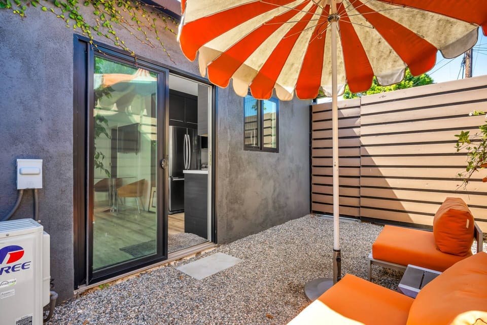Steps from your Kitche Living Area is an Outdoor Area