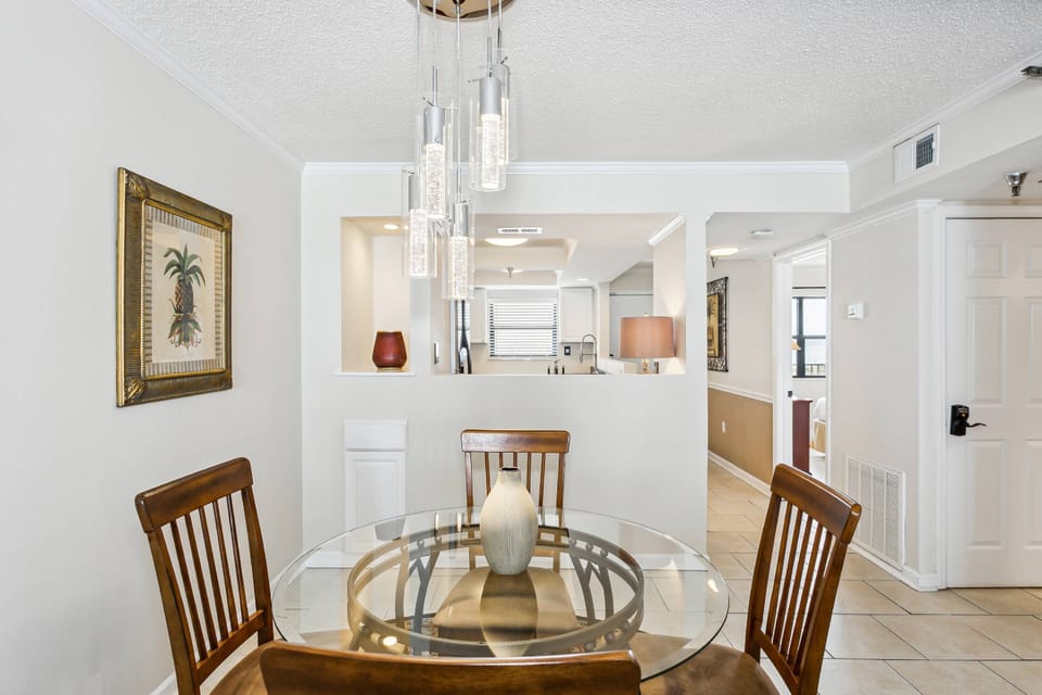 Dining table for 4 is perfect for game night or family meals
