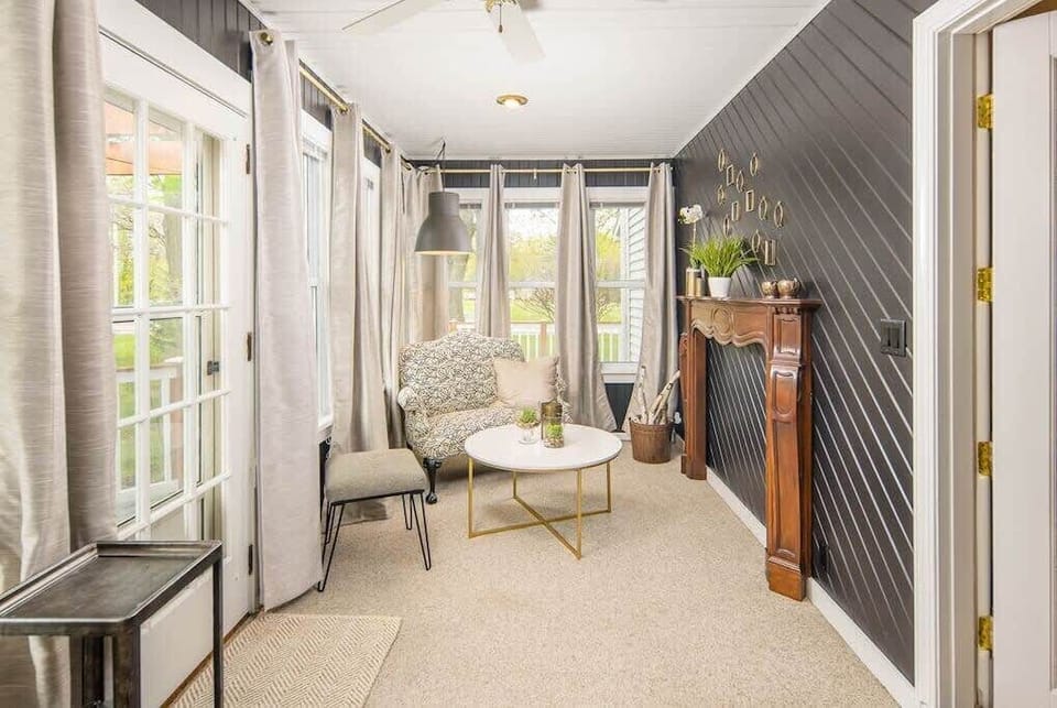 Enjoy the outdoors without even leaving the house in the 3 season sunroom.