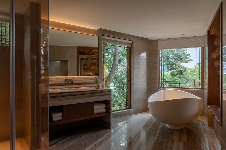 Exclusive Villa | Bathroom | Hair dryer, bathrobes, slippers, towels