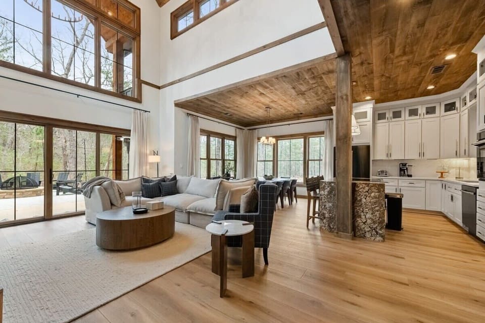 Relax in style with plenty of natural light and minimalist decor.