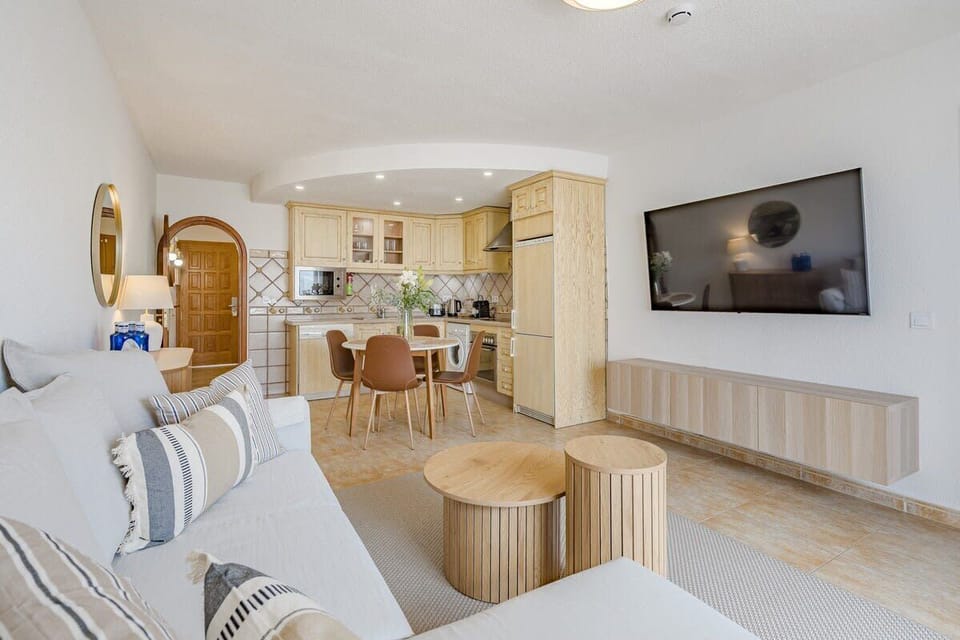 Living Room with Sitting & Dining Area, TV & AC