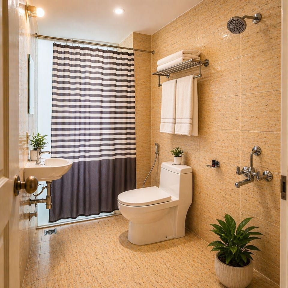 Free toiletries, bidet, towels, soap