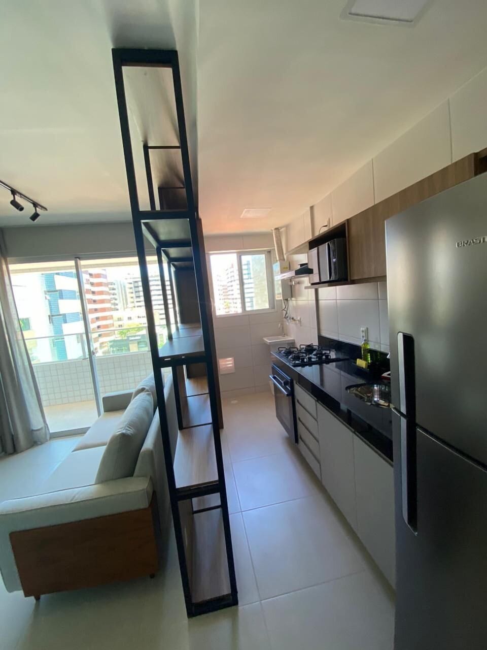 Basic Apartment | Private kitchen | Fridge, microwave, blender, cookware/dishes/utensils