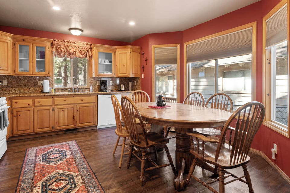 Dining Room - When it's time to eat, gather around the six-person dining table and share a home-cooked meal.